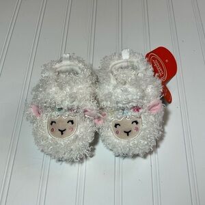 Wonder Nation Fuzzy White Lamb Size 3 Slippers NWT